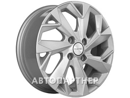 Khomen Wheels KHW1508 (Lada Granta) 6x15 4x98 ET35 58.6 F-Silver-FP